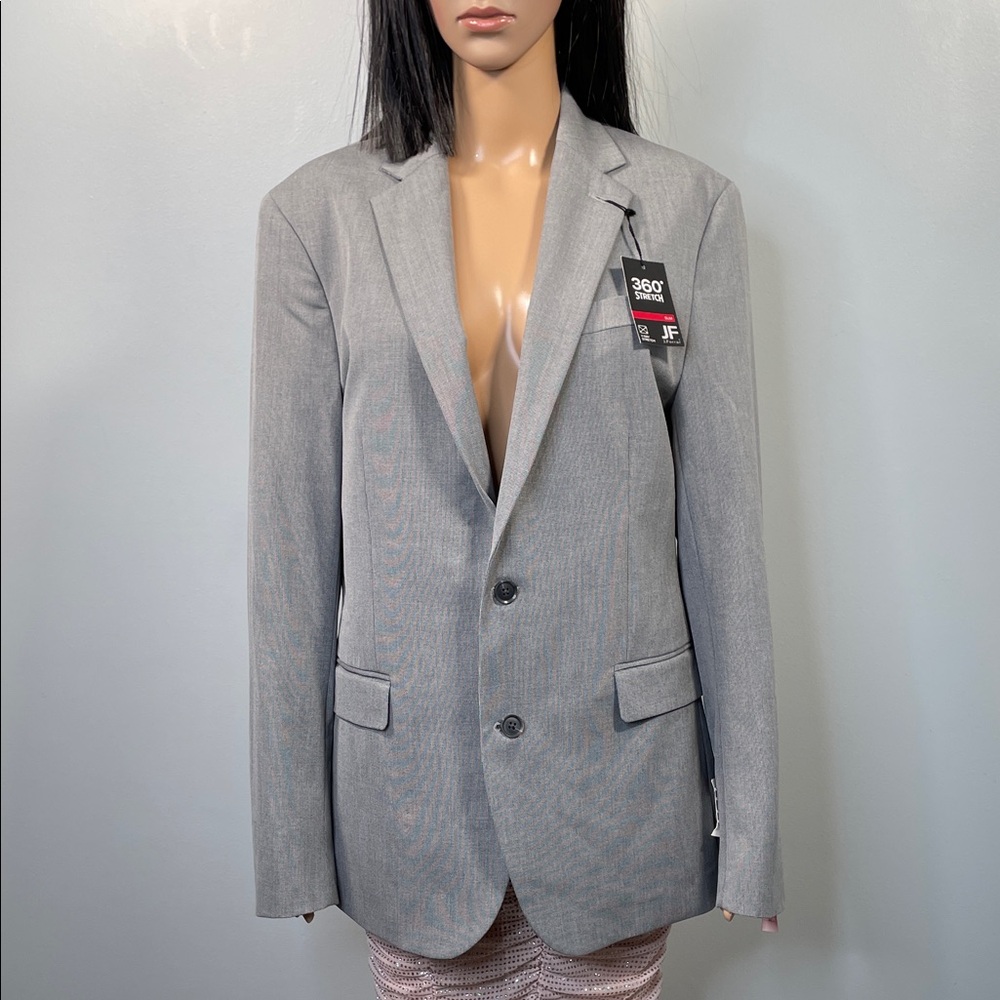 JF J.Ferrar Men's Gray Blazer